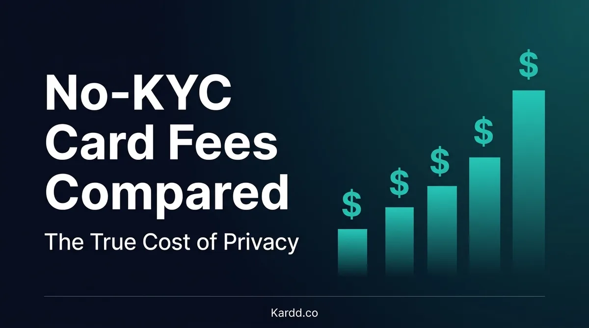 No-KYC Crypto Card Fees Compared: The True Cost of Privacy