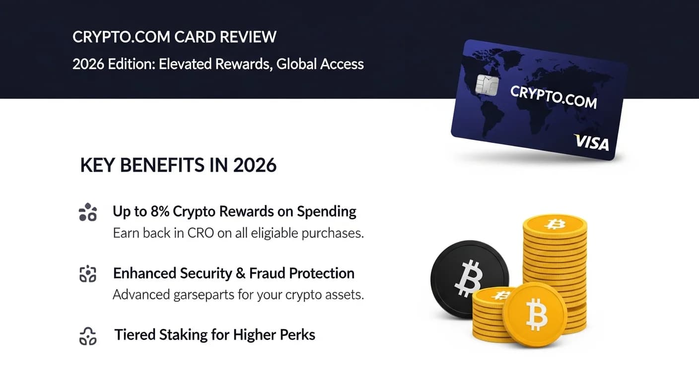 Crypto.com Debit Card Review 2026: Fees, Limits, and No-KYC Alternatives