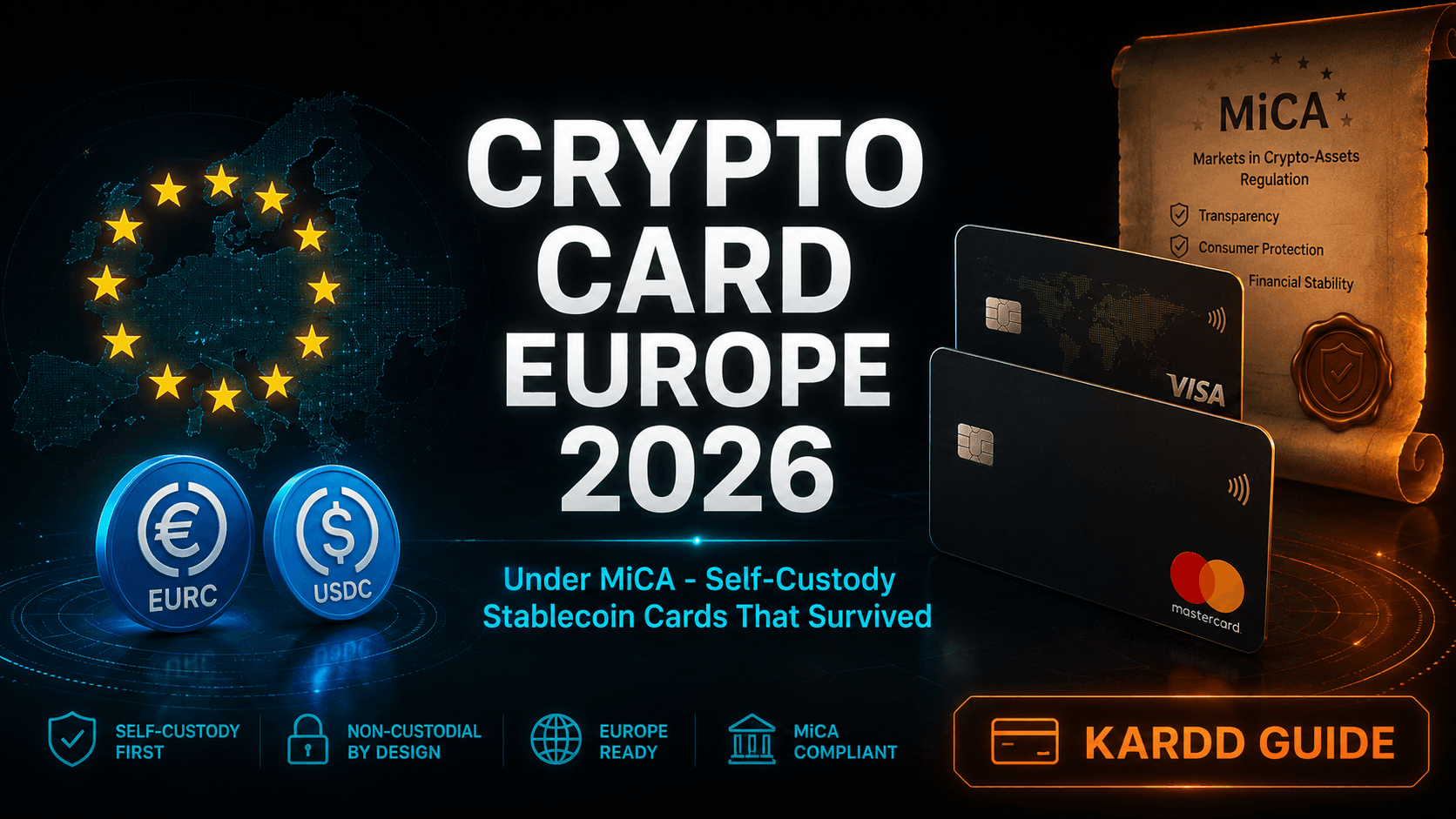 Crypto Card Europe Under MiCA 2026: 8 Cards That Survived The Rules