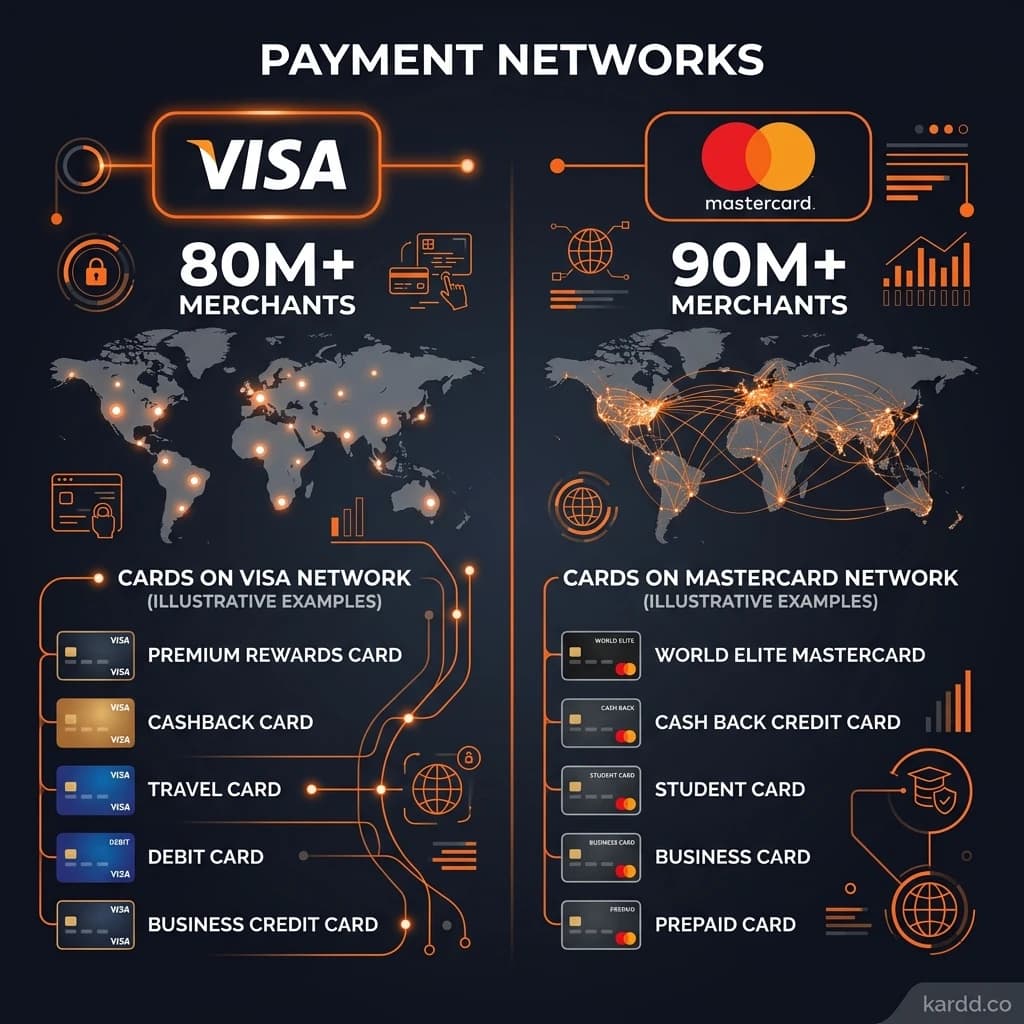 Visa and Mastercard payment networks