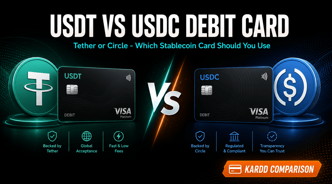 USDT vs USDC Debit Card 2026: Which Stablecoin to Fund Your Card With